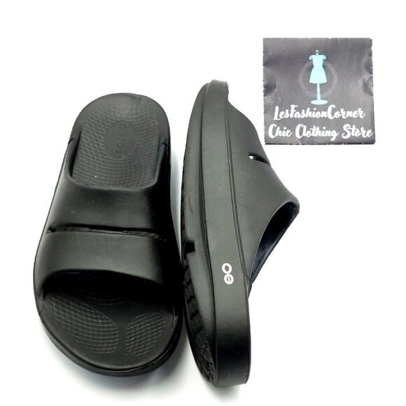 Oofos Ooriginal Men's Black Recovery Slide Lightweight Sandals Sz 9 Wo's 11 2550 - Picture 12 of 15